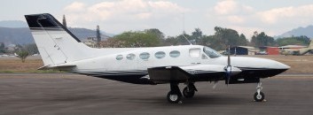  Cessna 421 Golden Eagle CE-421B Small multi-engine twin piston aircraft, while smaller, may offer cost savings on short flights from or to Adams Place Heliport.